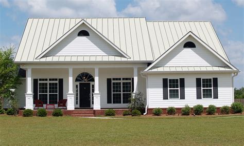 white houses with metal roofs|metal roof and siding combinations.